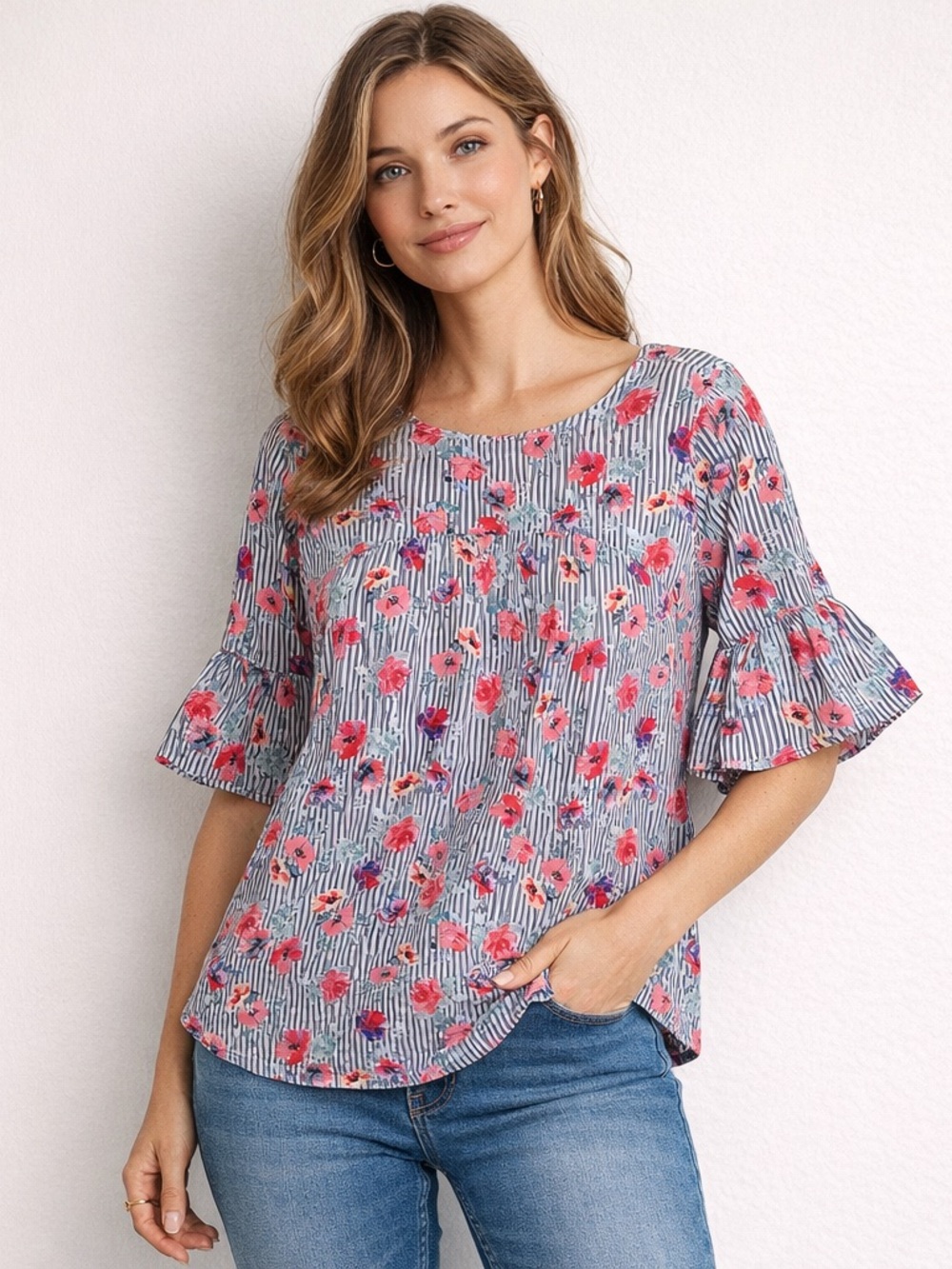 Sanctuary 100% Cotton Blouse Size M Boho Cottagecore Cute Summer Outfit Staple
